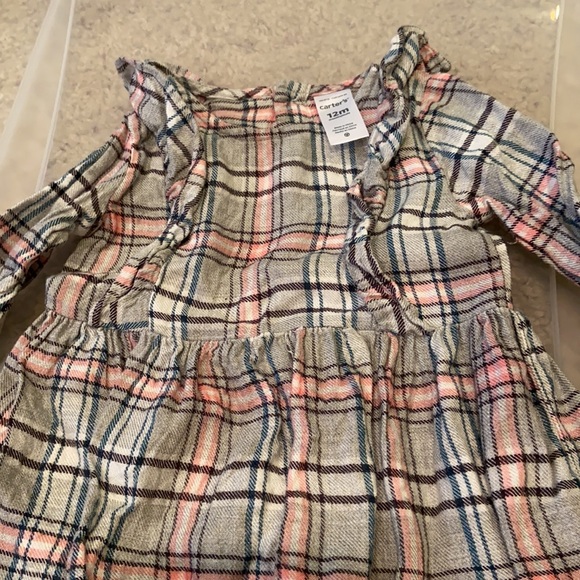 Carter’s flannel plaid dress bloomers 12 months - Picture 6 of 10